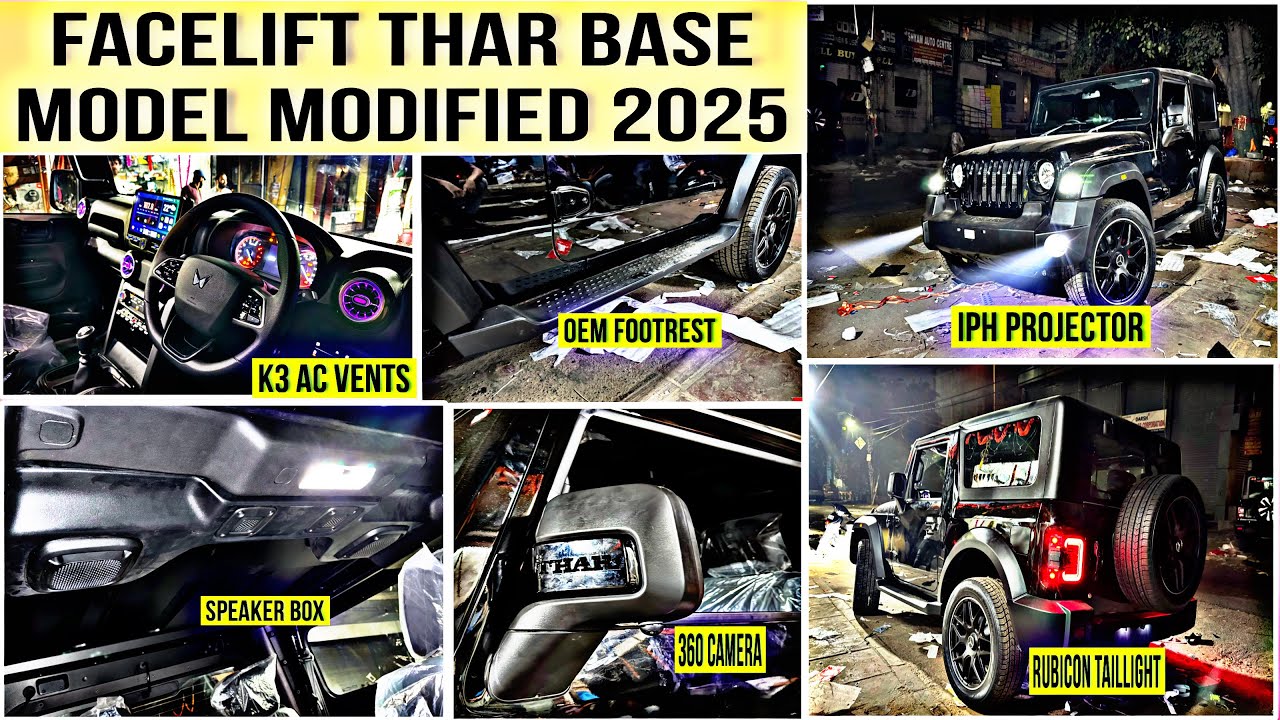 Facelift Modified Thar 2025 | Thar 2025 modification 🤩 Thar modification with Price  😱