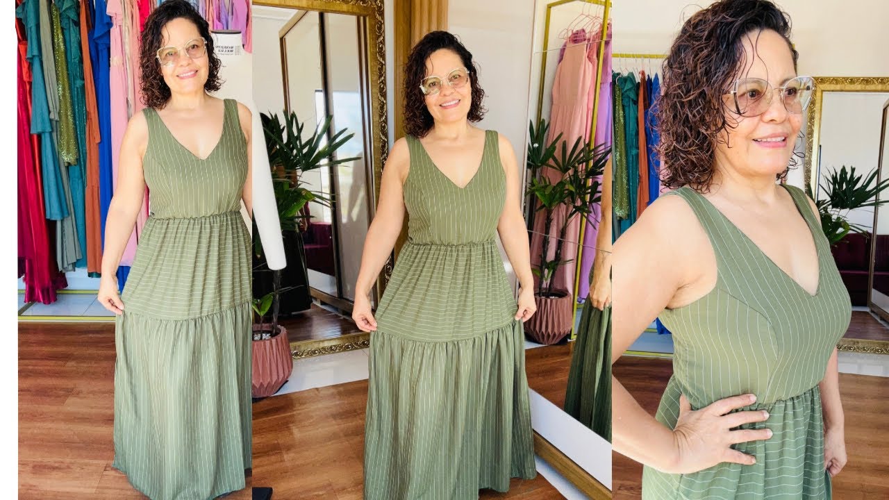 DIY 👗 Como fazer vestido longo simples 