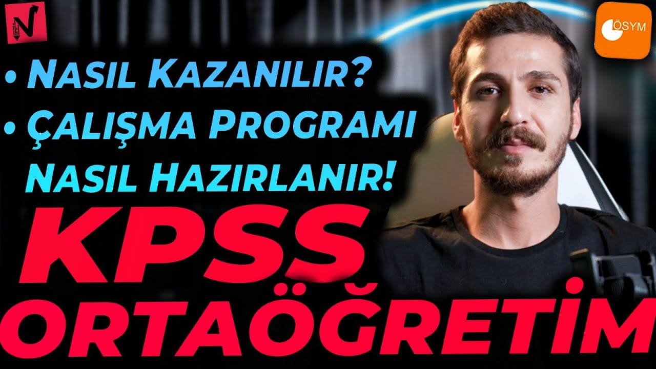 ORTAÖĞRETİM KPSS Nasıl Kazanılır? ÇALIŞMA PROGRAMI NASIL HAZIRLANIR?🚨⚠️