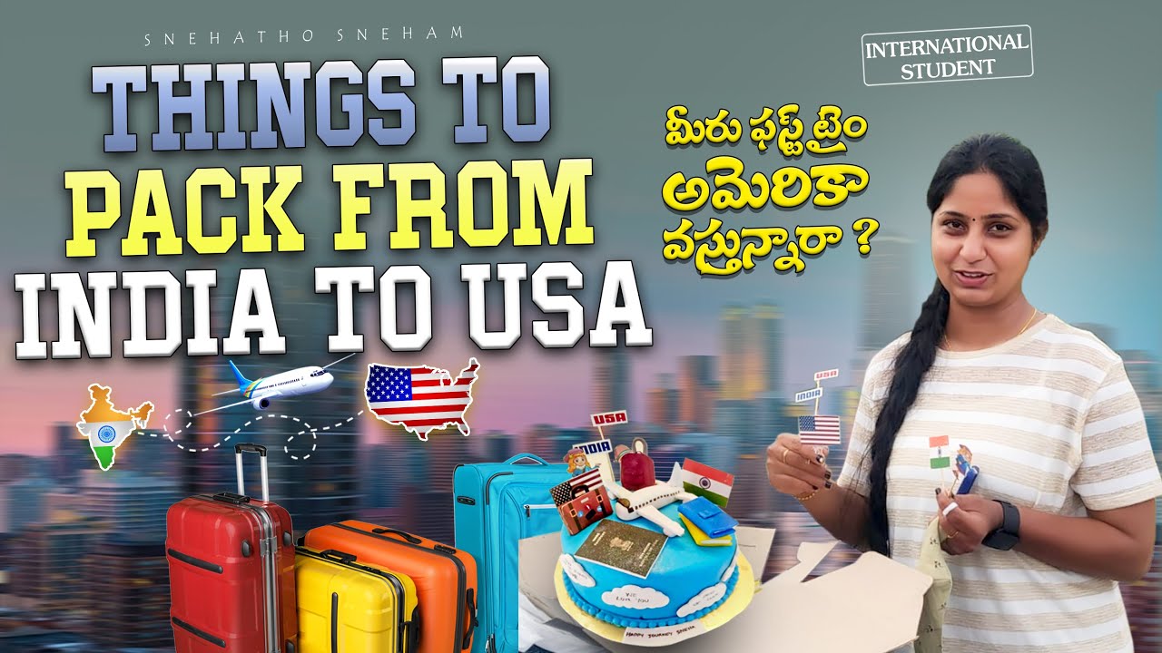 Things To Pack From INDIA to USA || Check List for MS Students || International Student Luggage Info