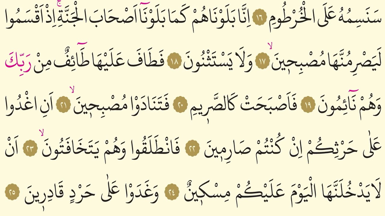 68- Surah Al-Qalam – AbdulBasit AbdusSamad- Arabic translation HD