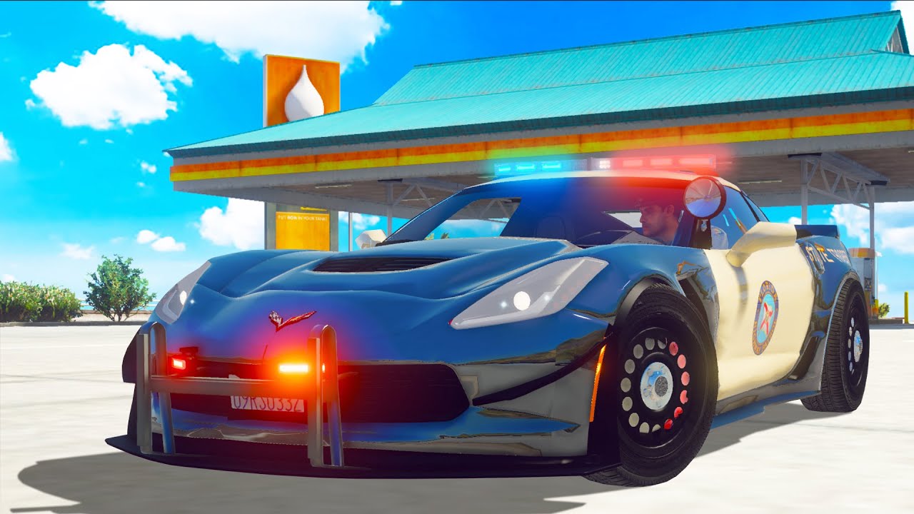 Florida Highway Patrol with a SUPERCAR in GTA 5!! (Police Mod)