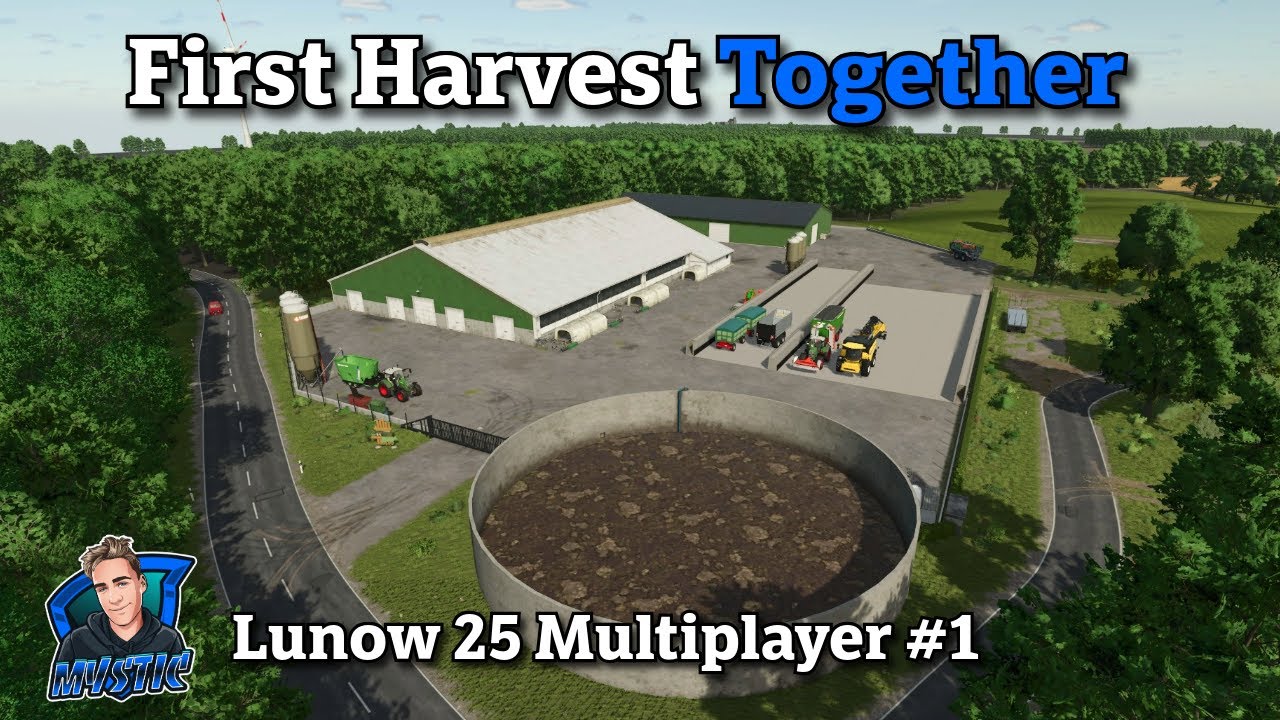 First Harvest Together on Lunow 25! Multiplayer Begins!! FS25 Timelapse Ep1