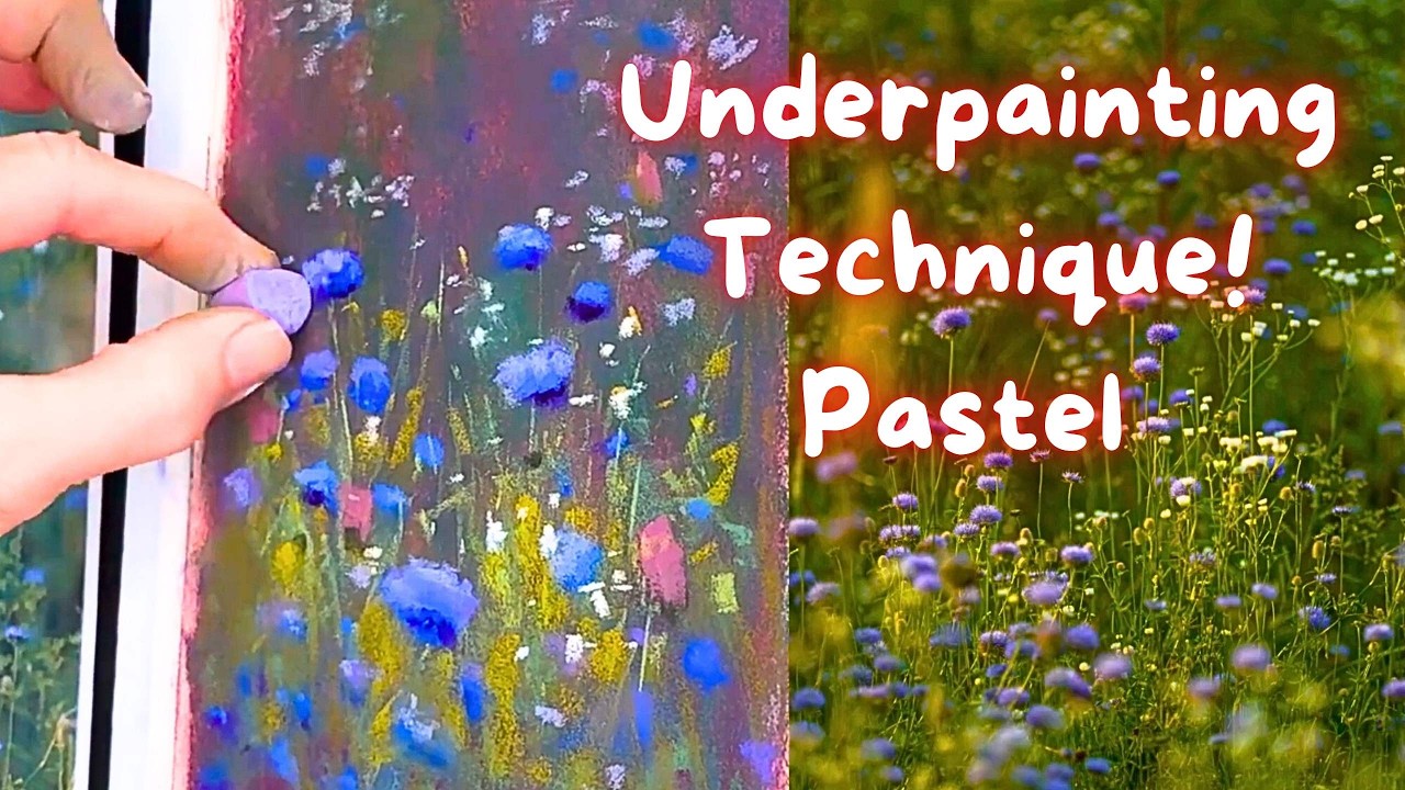 2 Step Underpainting Technique! Pastel Lesson for Beginners