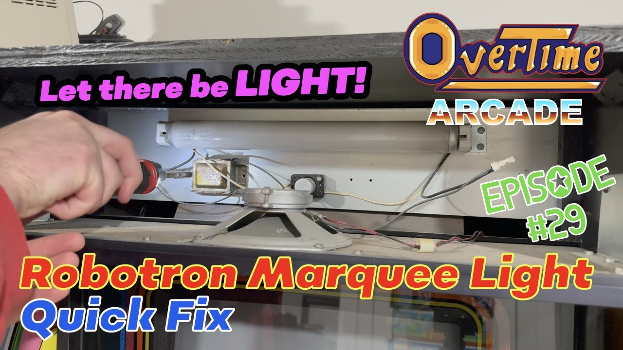 Quick Fix: How to replace the Ballast in a Williams Robotron arcade cabinet Marquee Light fixture 💡