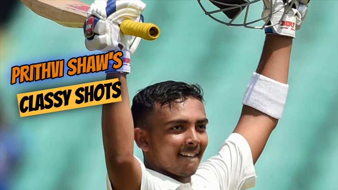 Prithvi Shaw's Elegant 💯 Strokes | Shot Perfection