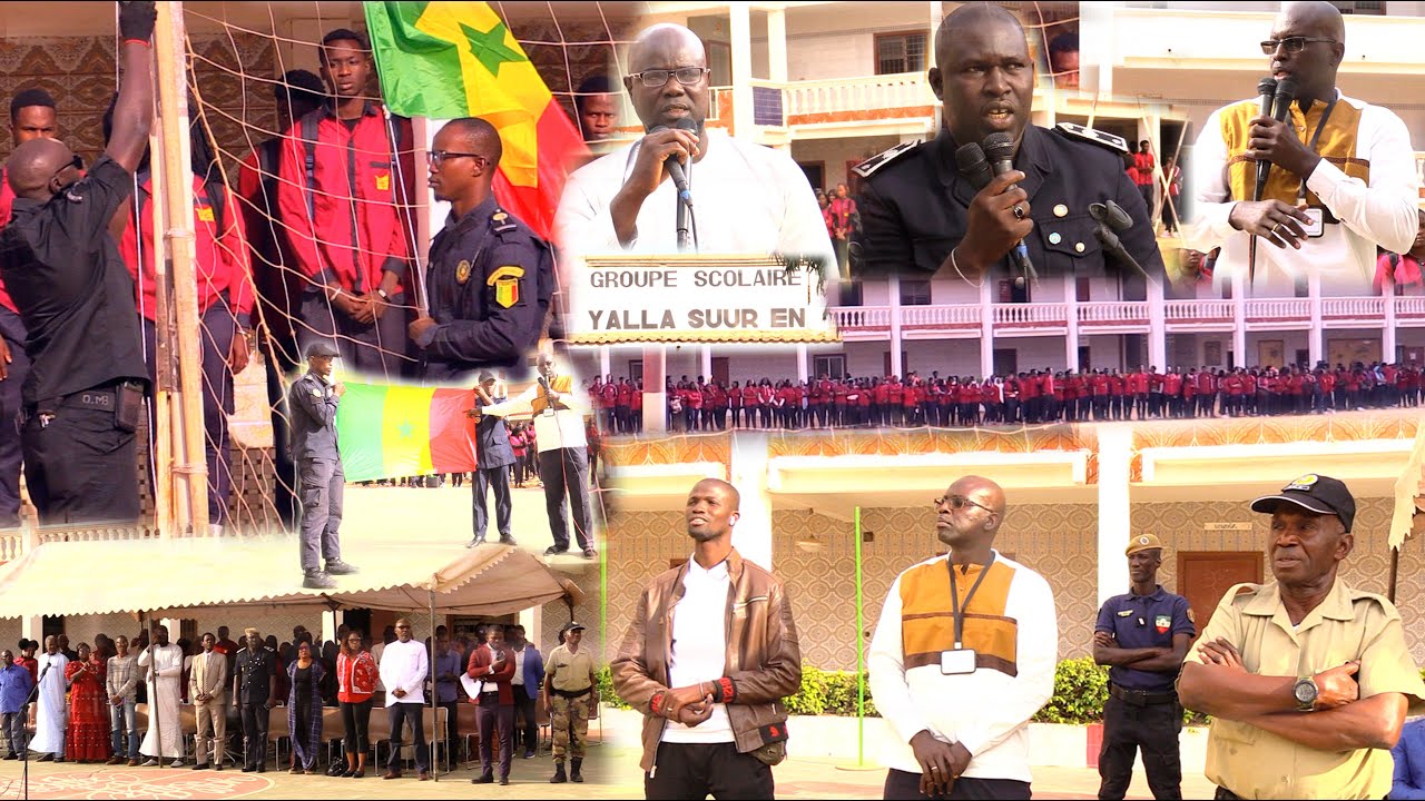Levée des couleurs au LYCÉE YALLA SUUR EN, les asp, des citoyens au service de l'école sénégalaise
