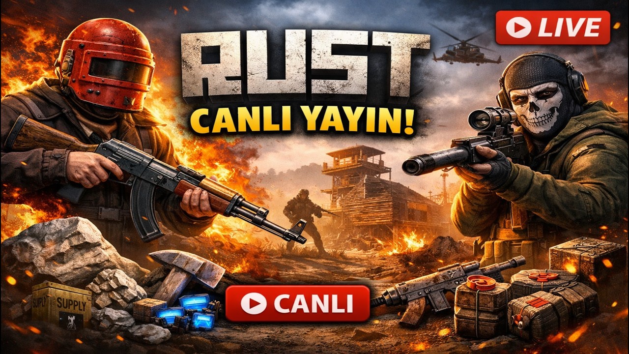 🔴 RUST TÜRKÇE CANLI YAYIN | Base Kurma, Loot ve Büyük Savaş