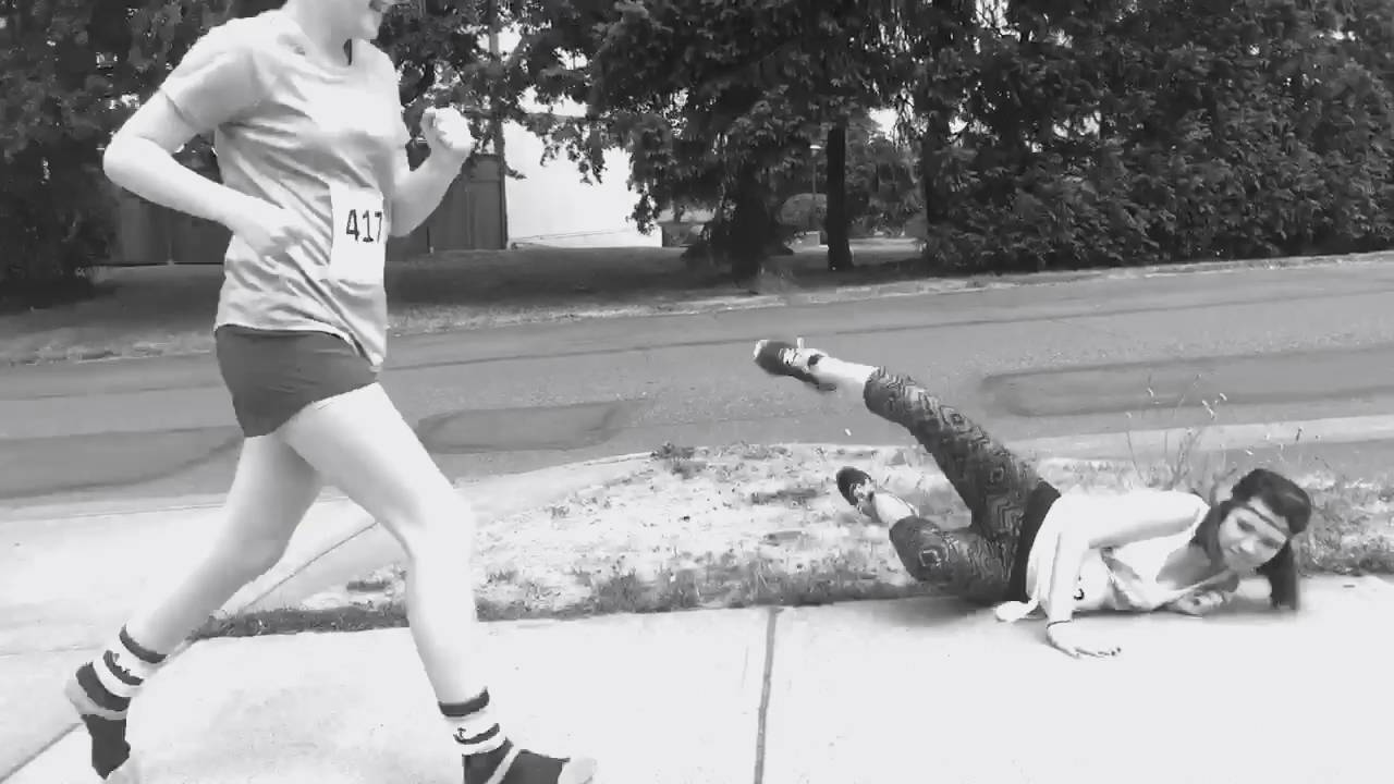 Marathon drama scene