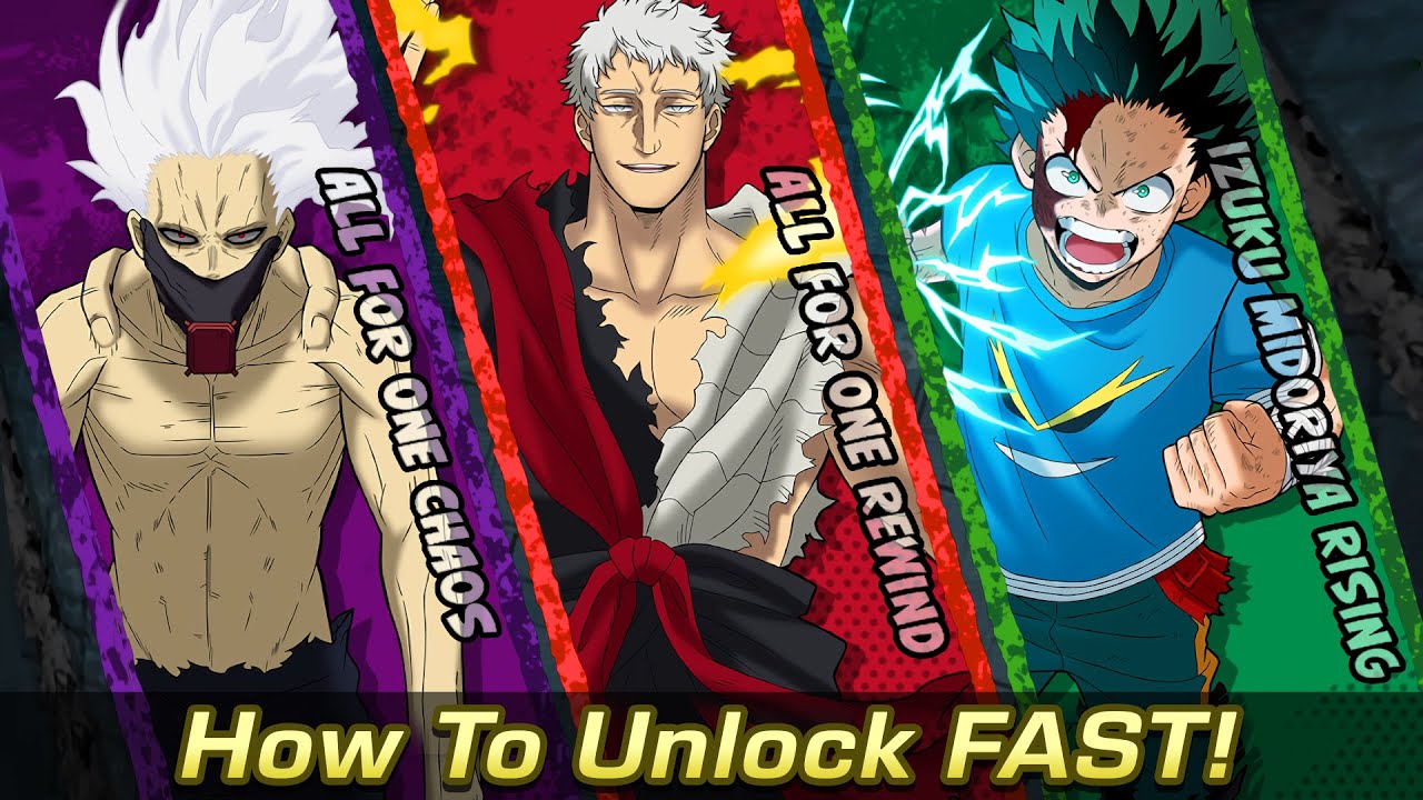 How To Unlock All Characters FAST! - MY HERO ACADEMIA: All's Justice - Unlock All For One Rewind