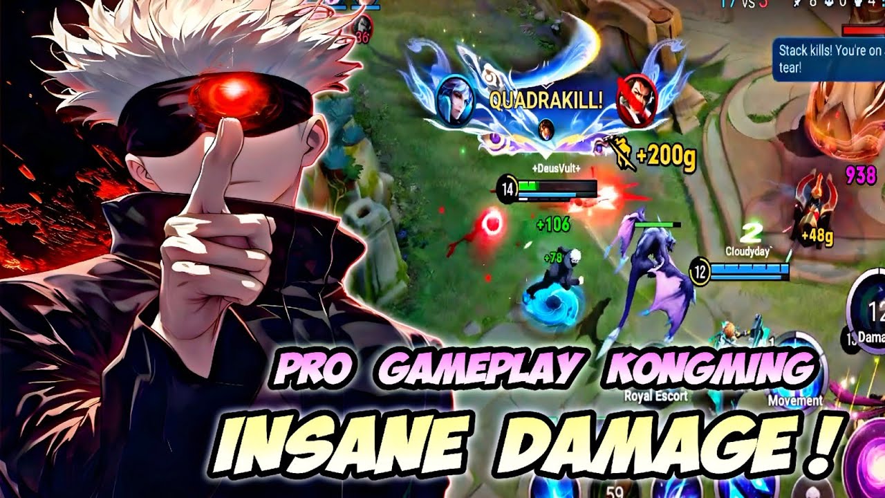 INSANE DAMAGE! KONGMING/GOJO SATORU DEADLY COMBO - 