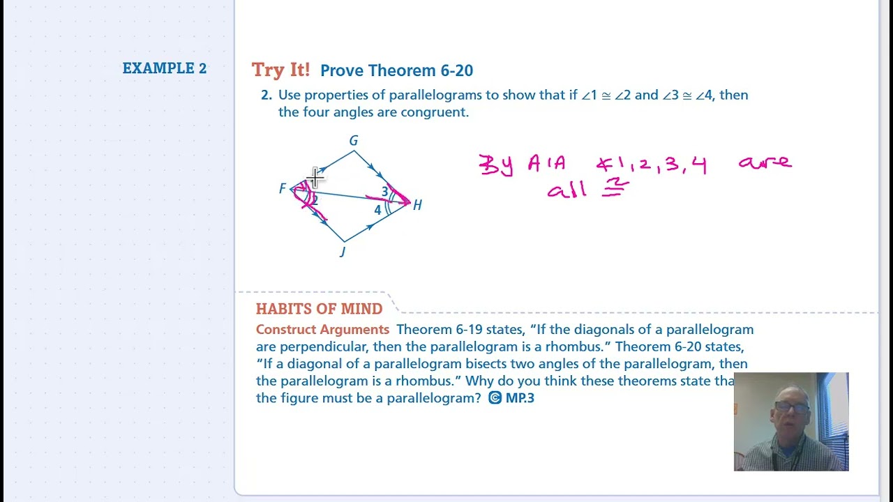 6-6 Notes - Student Companion - Rectangles, Rhombii, and Squares