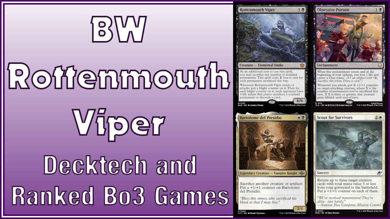 Call A Vet, These Vipers are SICK 💪🏻🐍 - BW Rottenmouth Viper - MTGA Standard