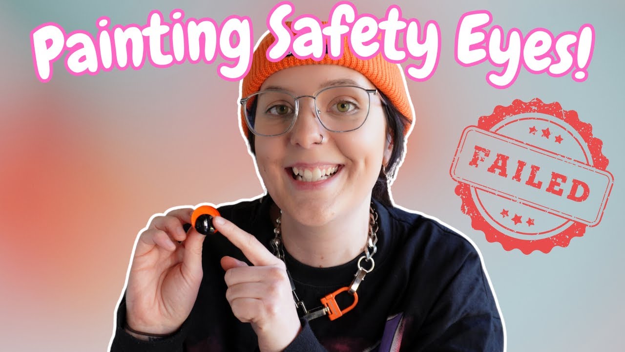 I Painted Safety Eyes For The FIRST Time! Did I Fail?! || Crochet Amigurumi Vlog