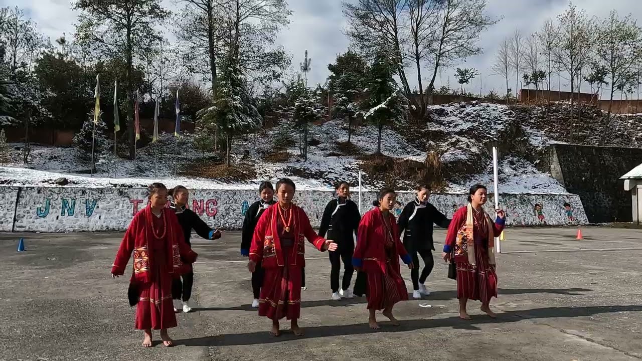 JNV Tawang | 26 Jan -2024 Celebration at JNV Tawang: A Patriotic Spectacle | Monpa Dance in JNV