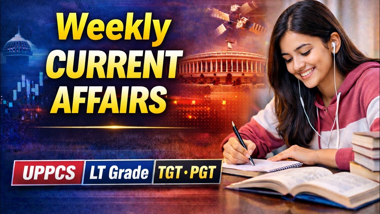 Weekly Current Affairs 2026 | UPPCS | LT Grade | TGT PGT | Important MCQs