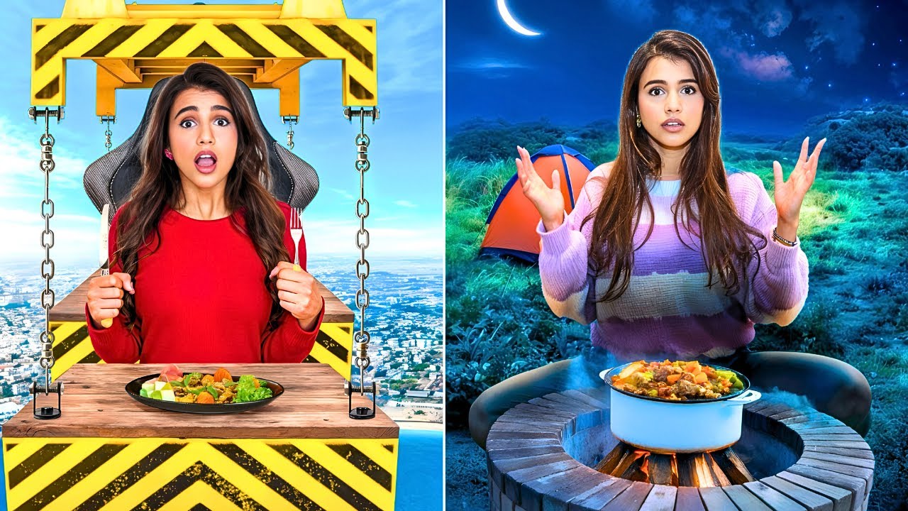 أكلت في أغرب أماكن ممكن تتخيلها | كارثة ! 🤯