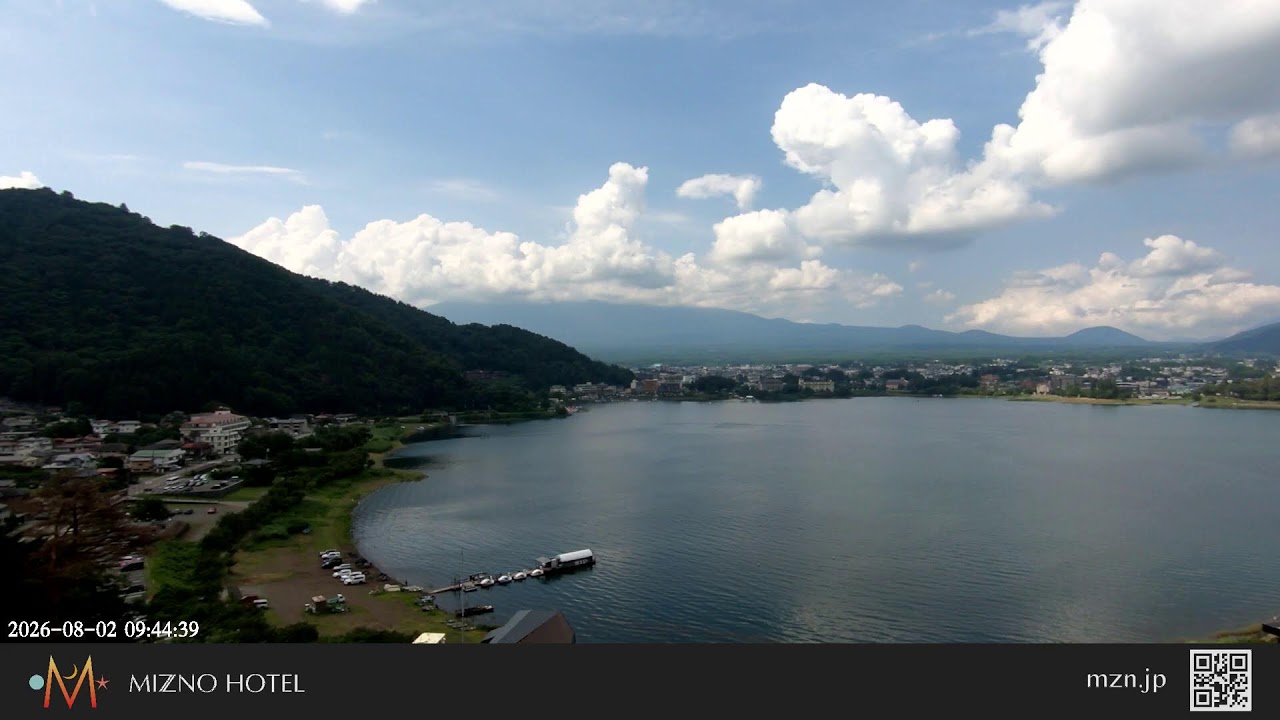 富士山＆河口湖ライブカメラ / Mt.Fuji & Lake Kawaguchiko livestream from Mizno hotel