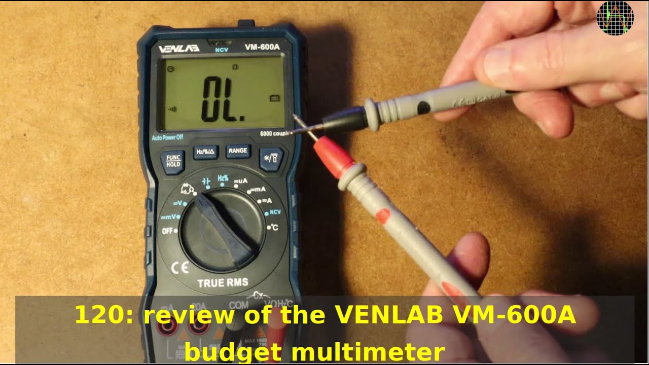 120 - обзор бюджетного мультиметра VENLAB VM-600A