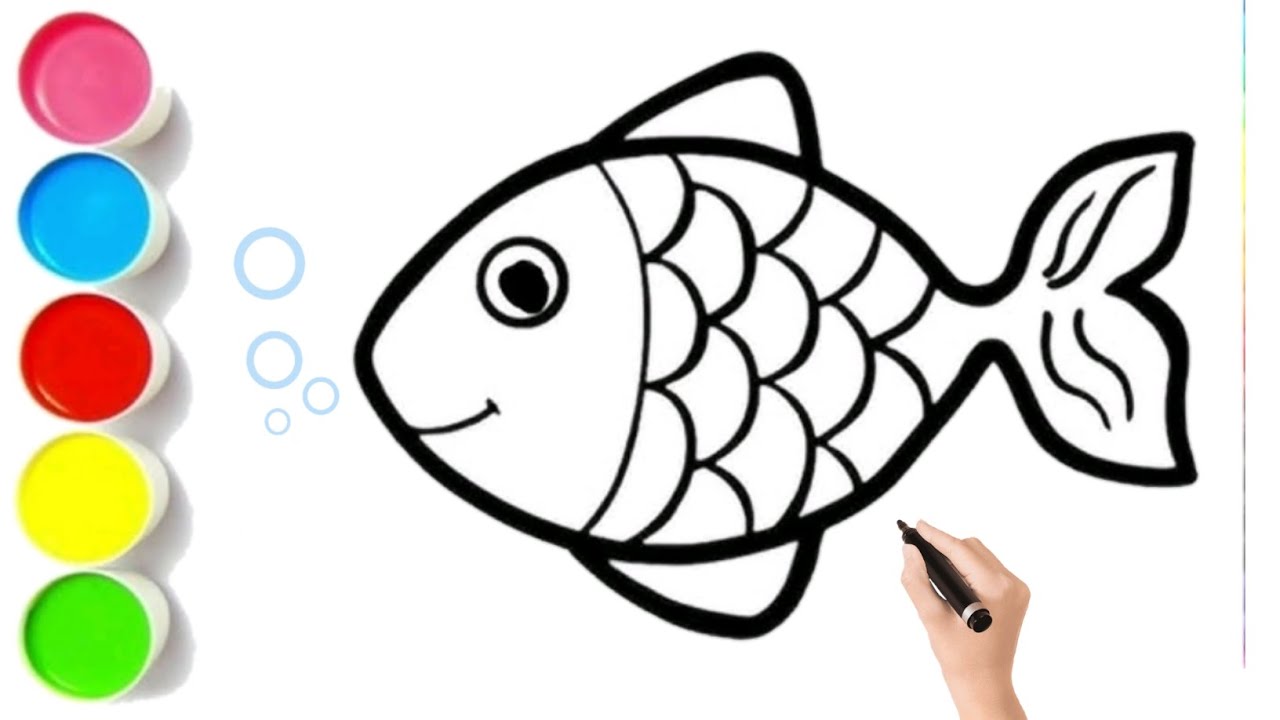 How to draw fish. #fish #drawingideas 