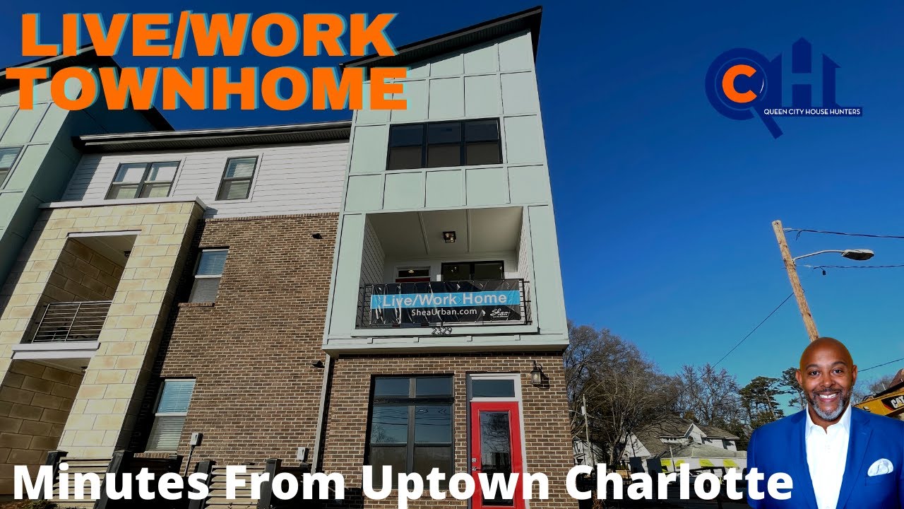 #Charlotte NC || Empty Live/Work Townhouse by Builder #Shea Homes