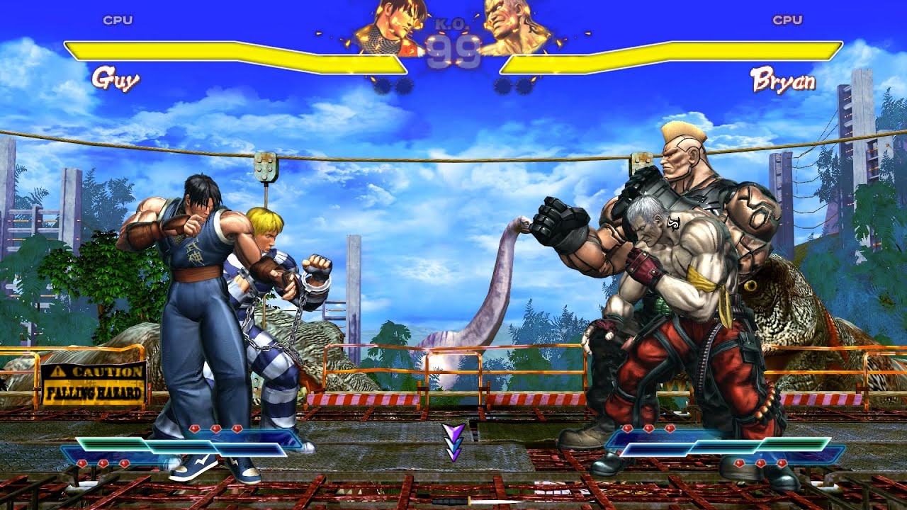 Cody & Guy vs Bryan & Jack-X! Fantastic AI Combat!