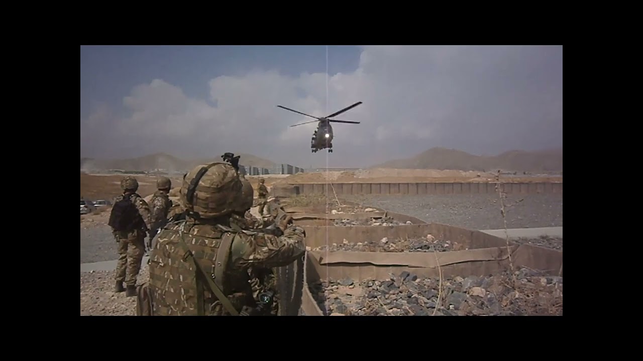 Kabul, Afghanistan helicopter footage. 2016.