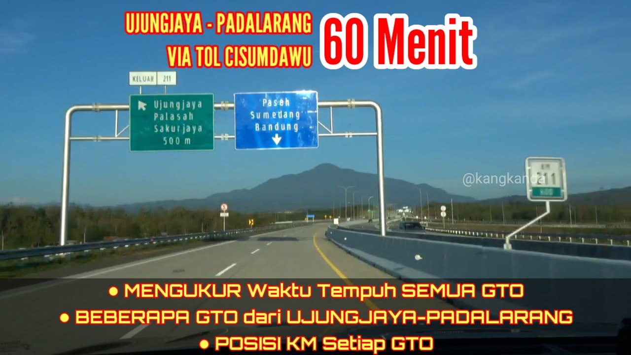 DIUKUR....‼️WAKTU TEMPUH SEMUA GTO DARI UJUNGJAYA - PADALARANG VIA TOL CISUMDAWU