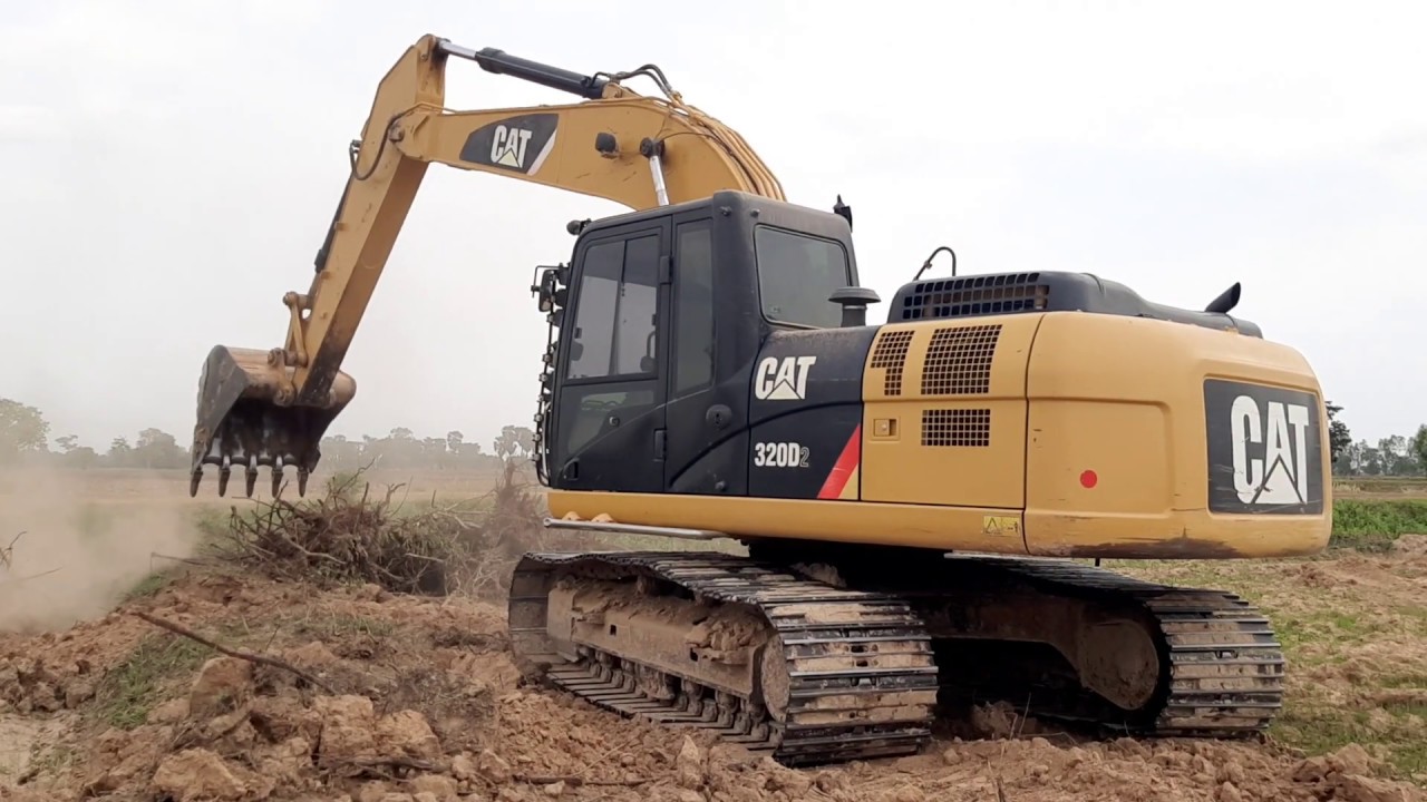 งัดตอ ยูคาลิปตัส CAT 320D2 แรงดี บุ้งกี๋ใหญ่ ฟันแหลม ชมไป บ่นไป excavator EP.6670