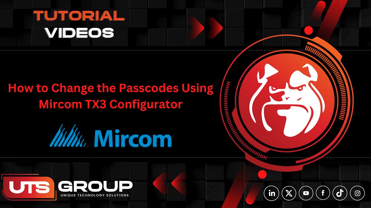 Mircom TX3 Intercom – How to Change Passcodes Using the Software | UTS Group