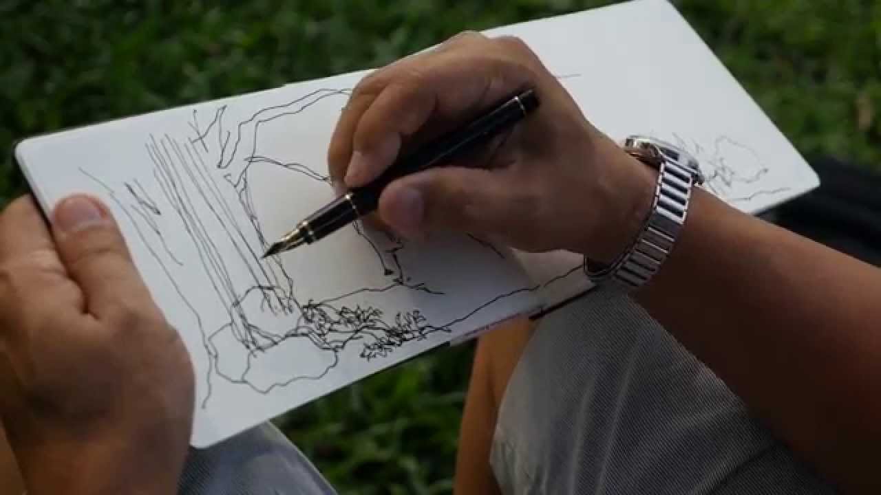 Chinese Garden Sketchwalk (29 Nov 2014)