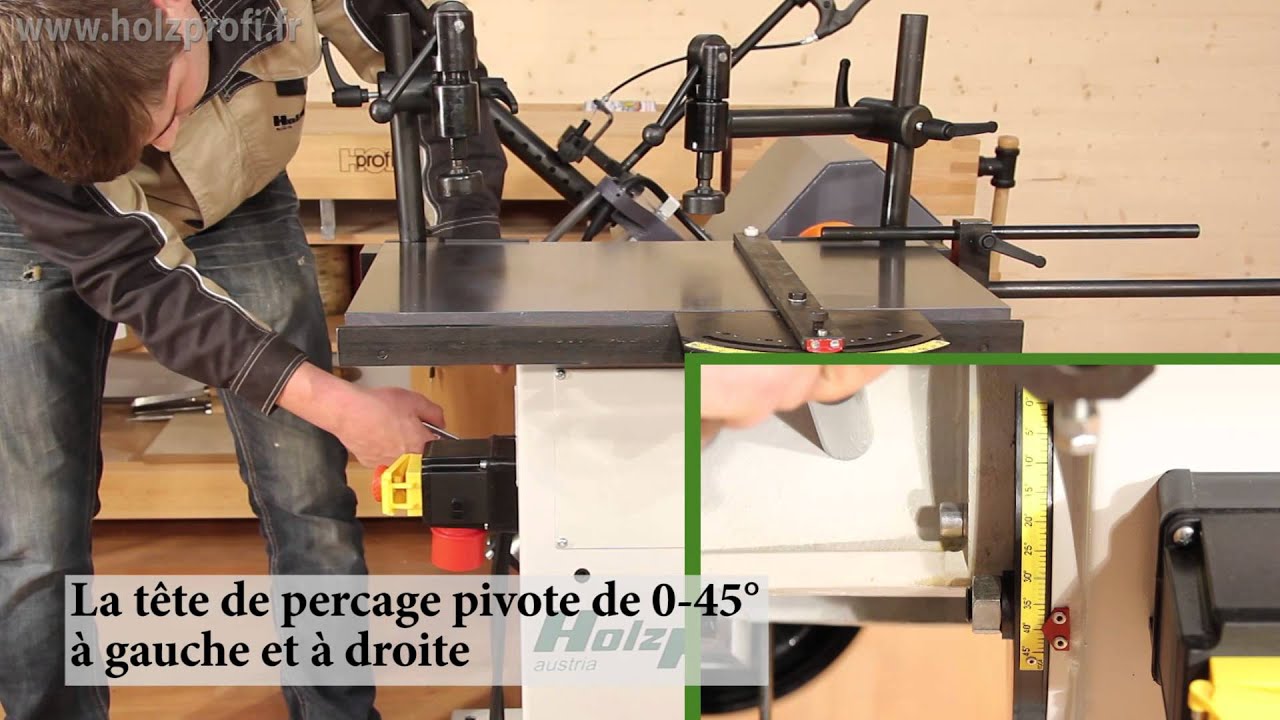 R&eacute;alisation de mortaises de grande pr&eacute;cision gr&acirc;ce &agrave; la mortaiseuse Holzprofi LBM200