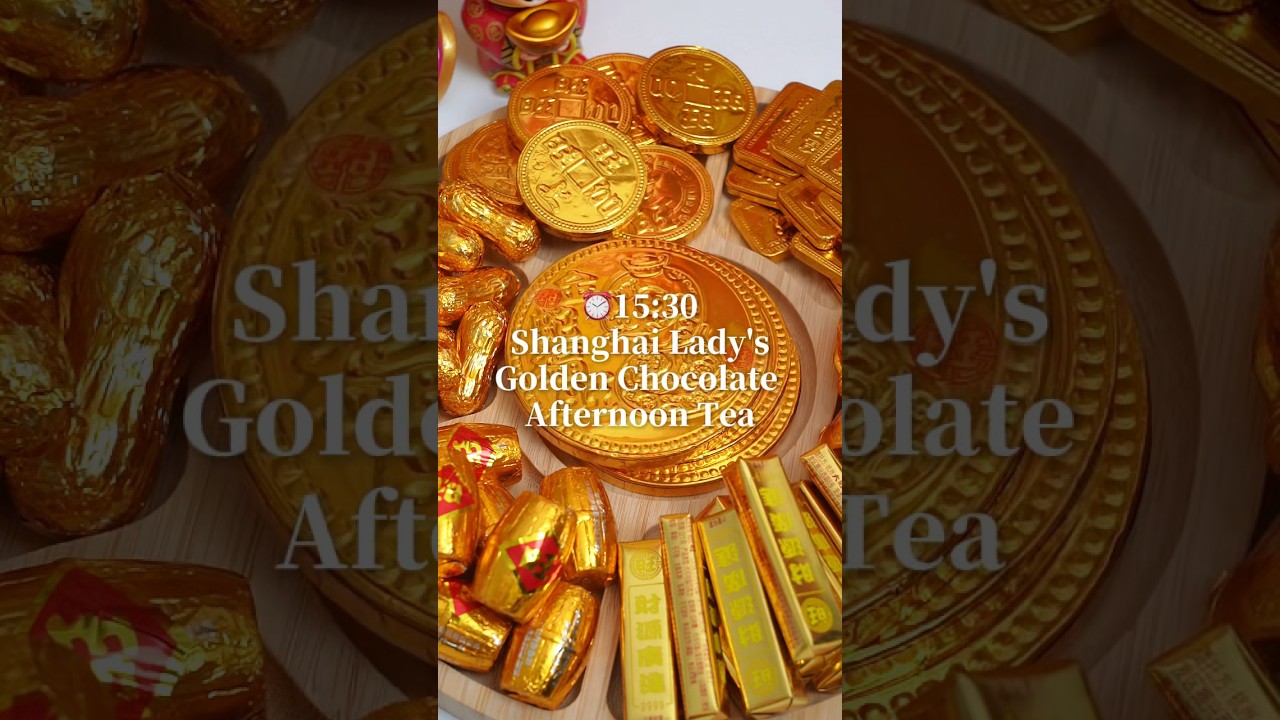 Eat golden chocolate and wish you have a rich year✨ 