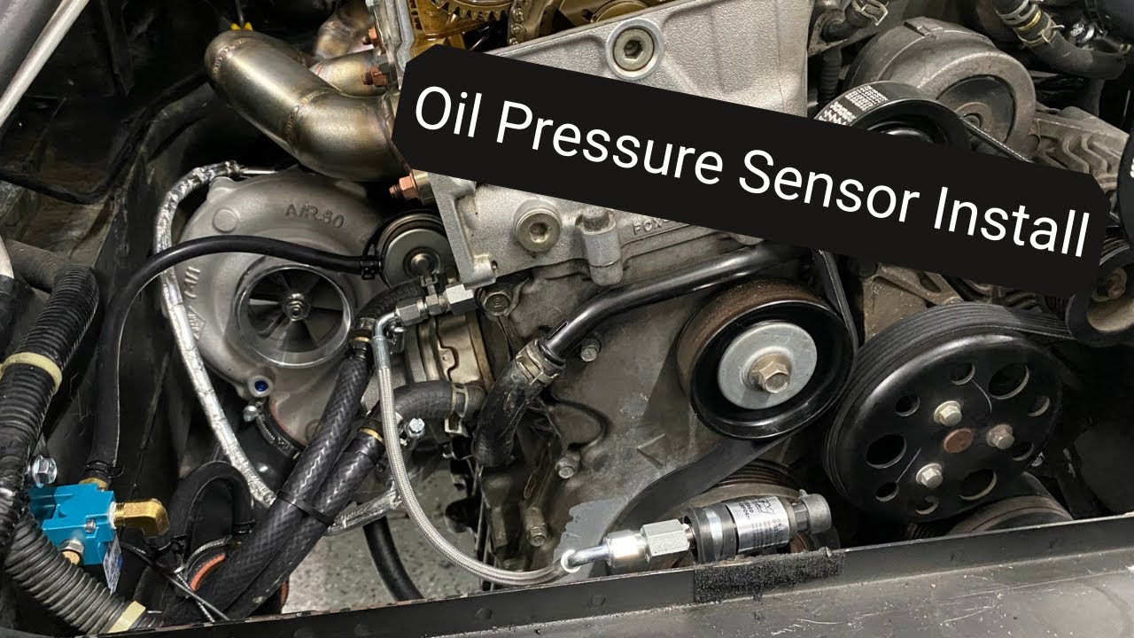 AEM oil pressure sensor install | Honda S2000