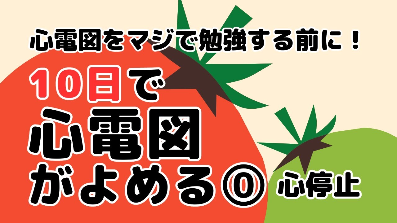 【10日で心電図がよめる】0日目 心停止のモニター心電図をマスターする！