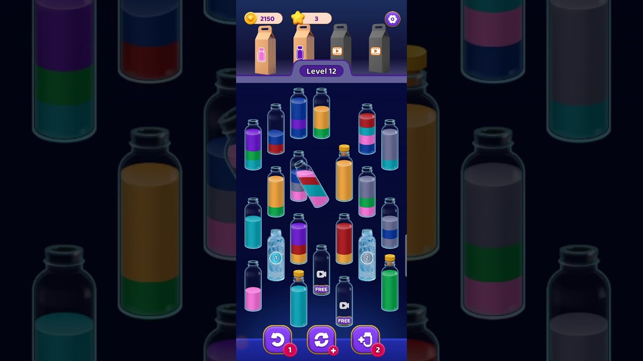 Water Puzzle Sort Color Jam All Levels 11 - 16