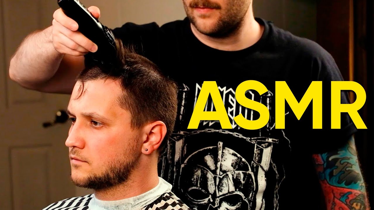 ASMR Buzz Cut Makeover - Crisp Clipper Sounds & Clean Transformation (24 min Complete Grooming)