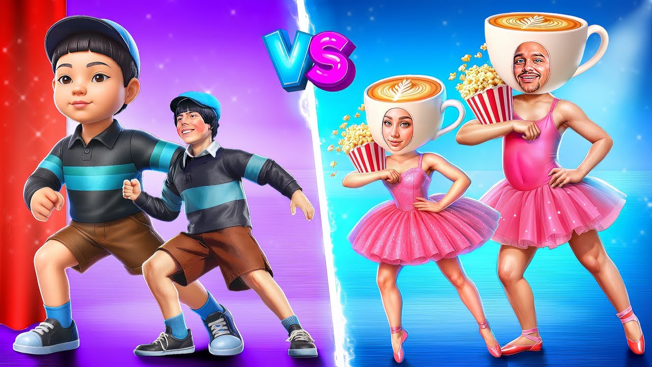 Bailarina Cappuccina Falsa vs Verdadeira! Desafio de Entrar no Cinema em Segredo!