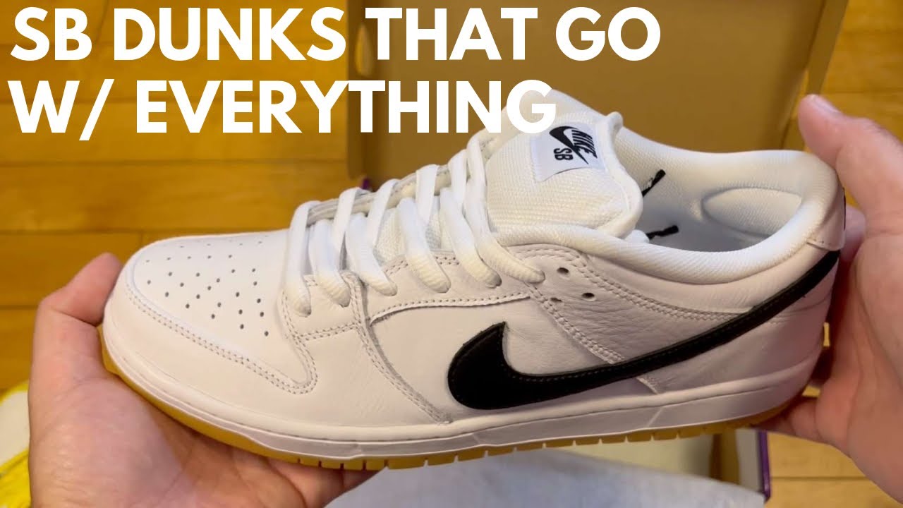 UNBOXING White Gum Nike SB Dunk Low Pro - My Favorite Plain SB Dunks, They're Too Clean! 