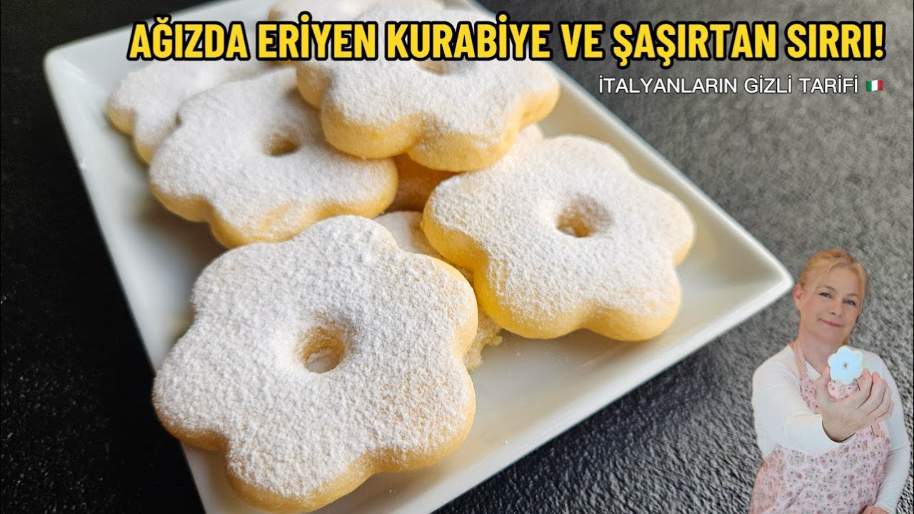 🌸 Ağızda Eriyen İtalyan Kurabiyesi: Canestrelli | Sırrı Haşlanmış Yumurta Sarısı!