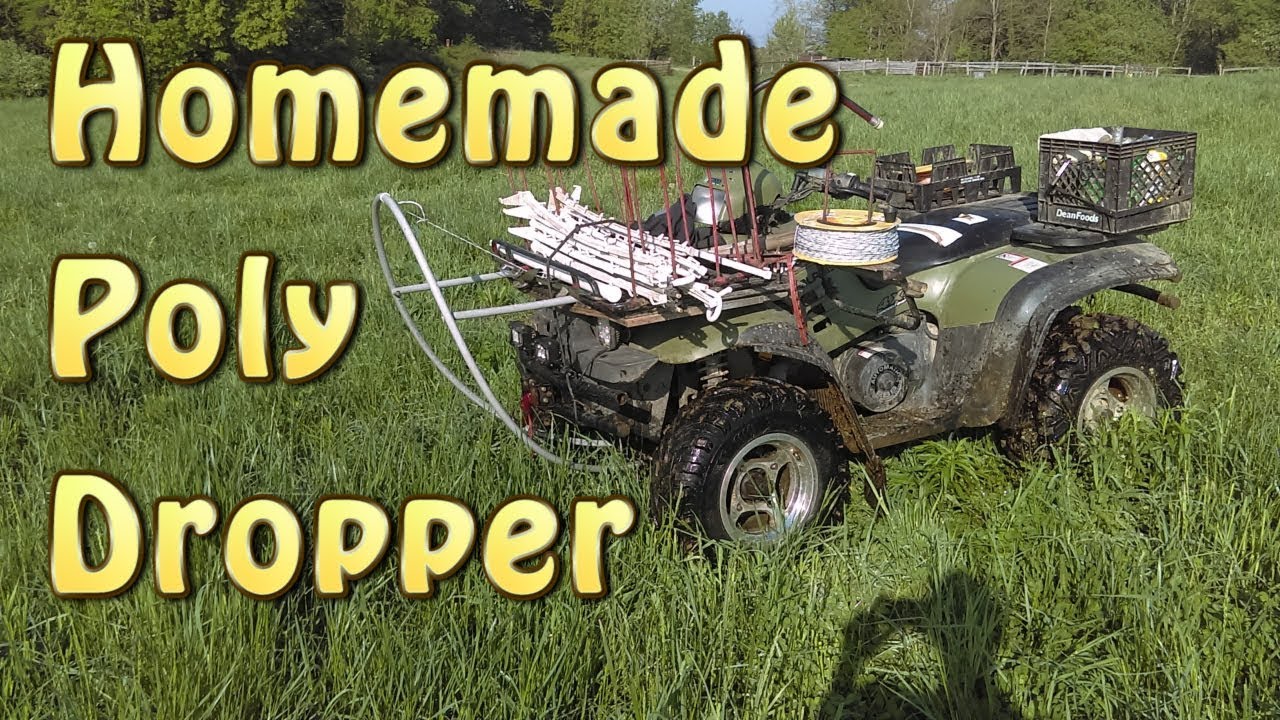 Homemade ATV Poly Dropper / No More Stopping To Cross Poly Wire