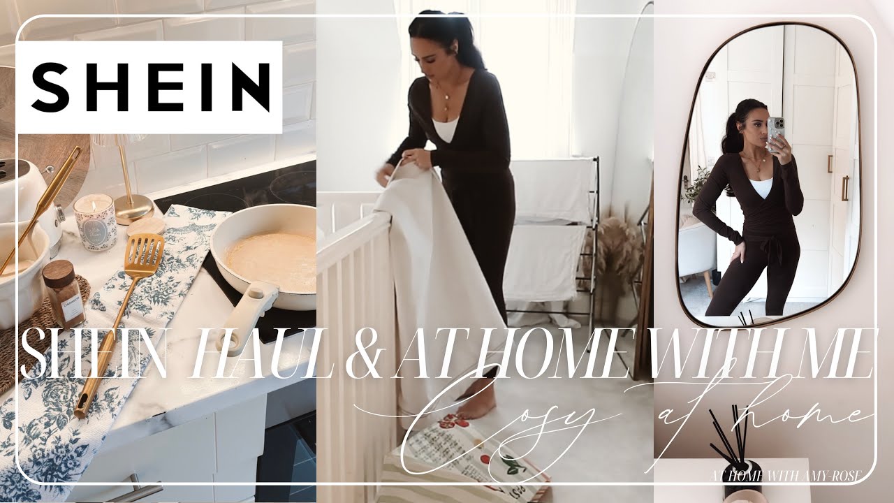 SUNDAY AT HOME | SHEIN Haul & Cosy at Home 🤍☕️