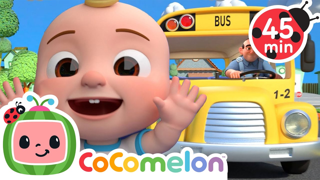 Wheels on the bus +Baby Shark & More Popular @CoComelon Animal Cartoons for Kids | Funny Cartoons