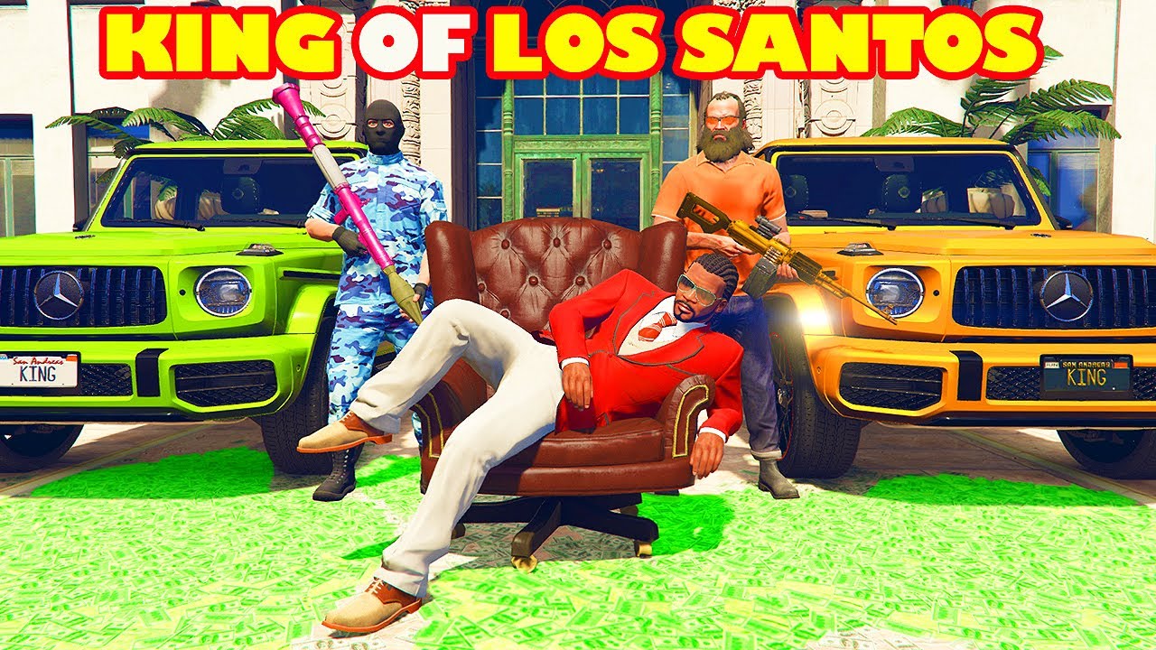 Franklin Become THE KING of LOS SANTOS in GTA 5 | SHINCHAN and CHOP