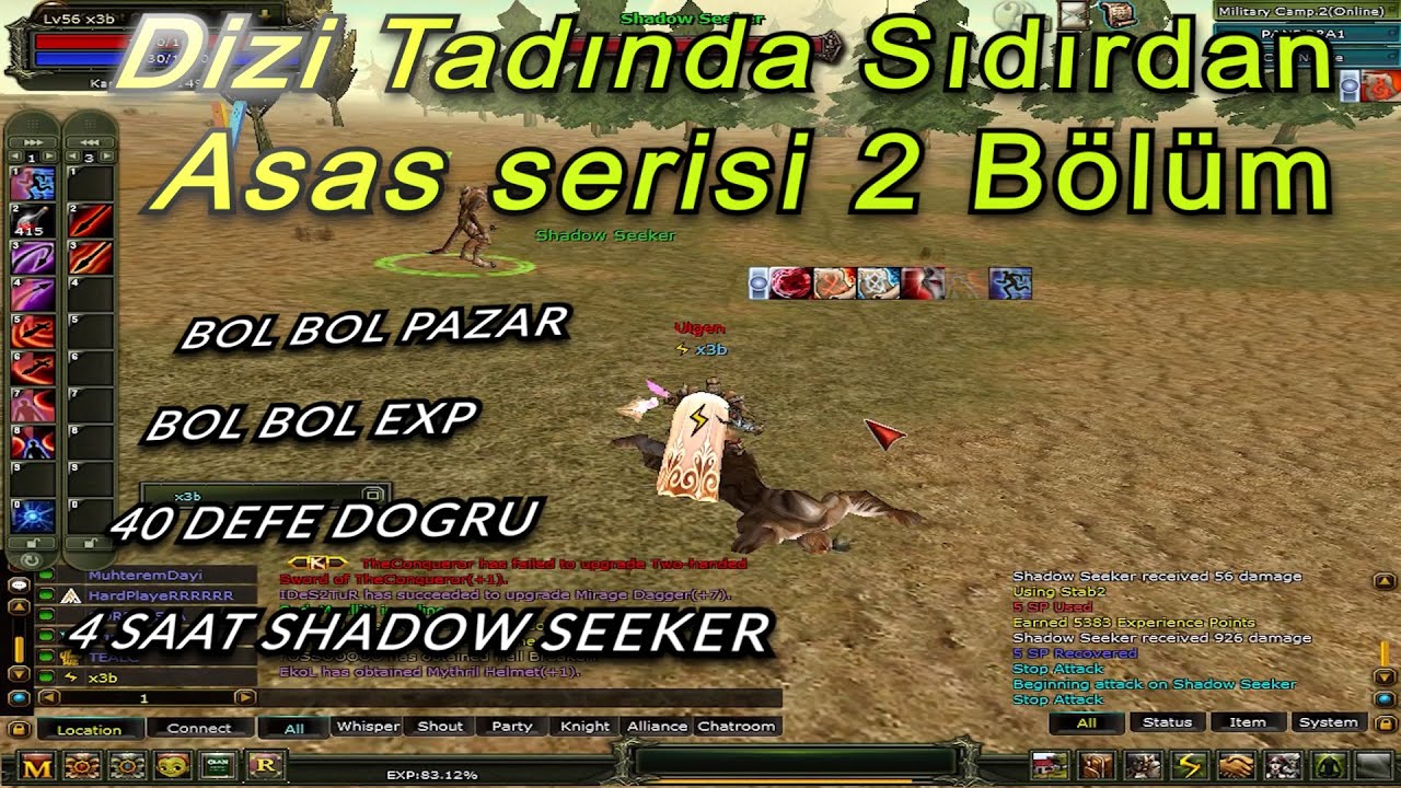 Sıfırdan Asas Serisi #2 4 SAAT SHADOW SEEKER FARM - BOL BOL PAZAR VE GÖREV :)  ESKİ GÜZEL HATIRALAR