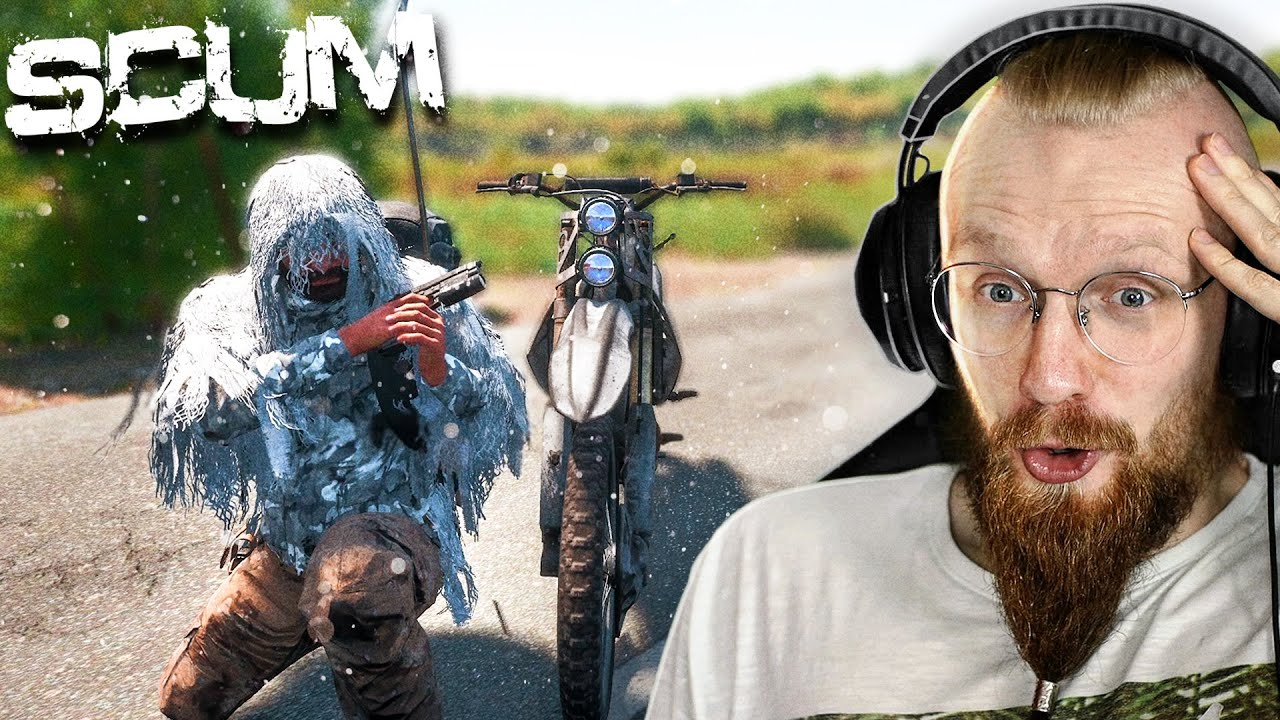 Surviving The Zombie Apocalypse on a Motorcycle! - SCUM Survival