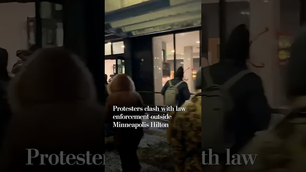 Protesters clash with law enforcement in Minneapolis