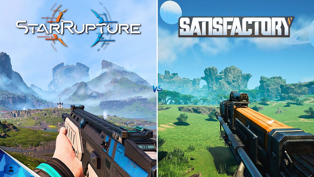 StarRupture vs Satisfactory - Graphics and Physics Comparison