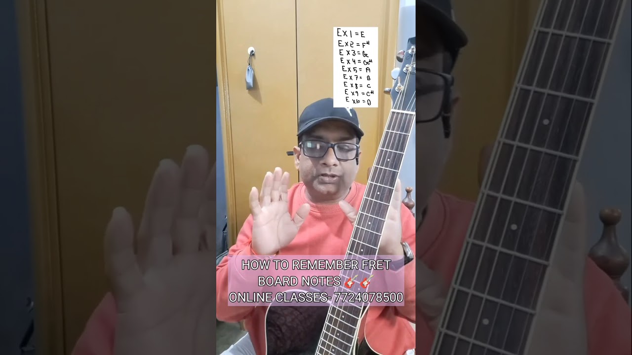 How To Remember All Notes Of Guitar Fret Board | Online Classes - 7724078500 🎸