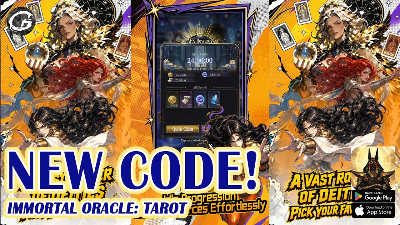 🎁 Immortal Oracle: Tarot All Trust 17 Giftcodes &  Redeem Codes - New Mobile Game (Android/IOS)